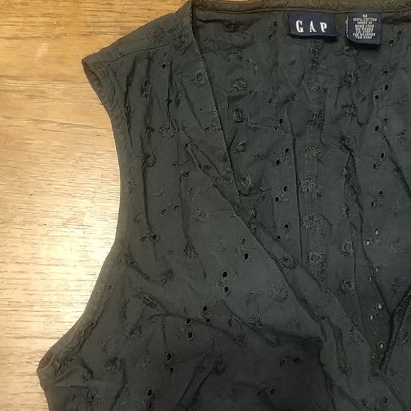 Gap Wrap Tie Waist Tank Top M - Picture 2 of 5